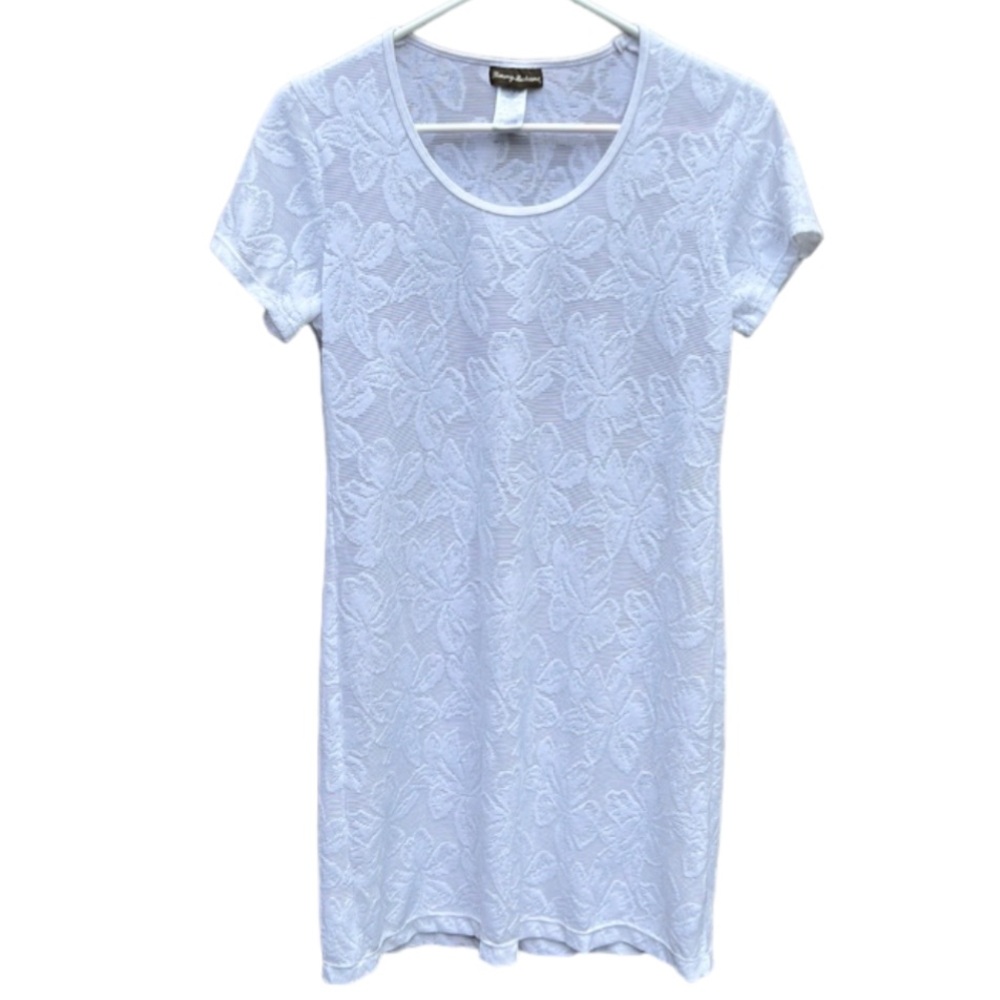 Tommy Bahama Cover-up Dress, Textured Fabric, Floral, Semi-Sheer, Size XS